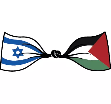 Adesivo murale pace Israele Palestina - TenStickers