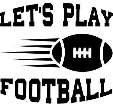 Disegno per pareti palla rugby con scritt - TenStickers