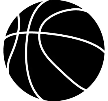 Adesivo murale pallone da basket 1 - TenStickers