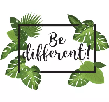 Adesivo murale be different - TenStickers