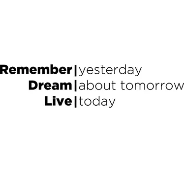 Adesivo Murale Remember Dream Live - TenStickers