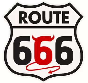 Adesivo murale Route 66 Diablo - TenStickers