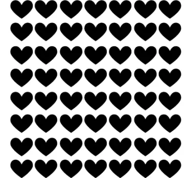 Adesivo murale set cuoricini - TenStickers