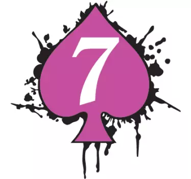 Adesivo murale sette di picche - TenStickers