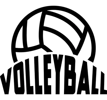 Adesivo murale sportivo volleyball - TenStickers