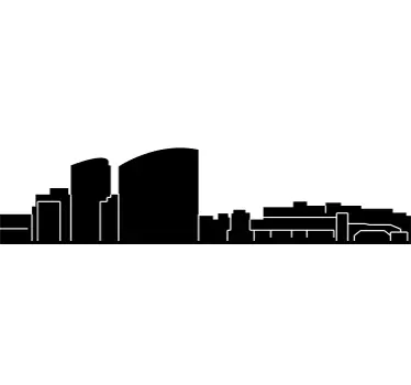 Adesivi animali per bambini sagoma urbana della città - TenStickers