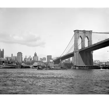 Adesivo murale vista Brooklyn Bridge - TenStickers