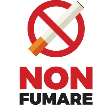 Adesivo non fumare - TenStickers