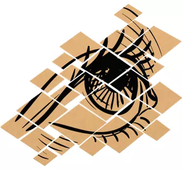 Adesivo occhio frammentato - TenStickers