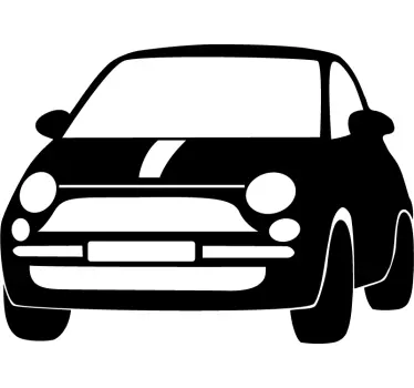 Adesivo di auto Fiat 500 - TenStickers