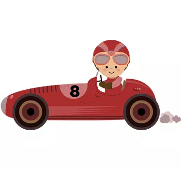Adesivo per bambini formula 1 - TenStickers