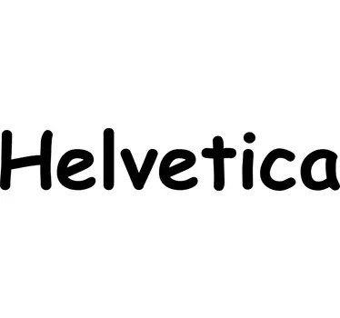 Adesivo per designer helvetica - TenStickers