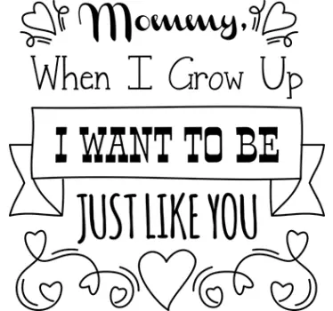 Adesivo per mamme just like you - TenStickers