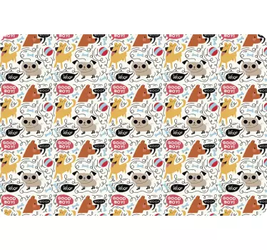 Adesivo pc pattern cani - TenStickers