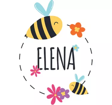 Sticker cameretta apette spensierate - TenStickers