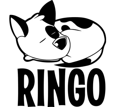 Adesivo murale cane che dorme - TenStickers