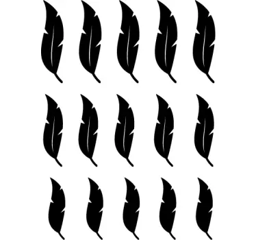 Adesivo piume componibile - TenStickers