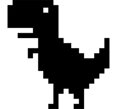 Adesivo pixel art dinosauro - TenStickers