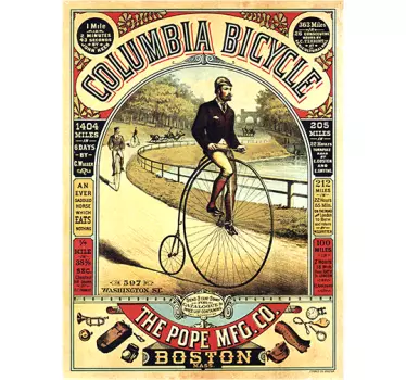 Adesivo poster antica bicicletta - TenStickers