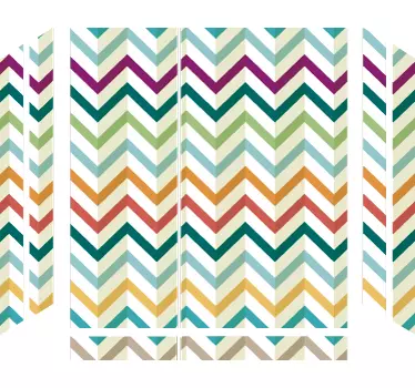 Adesivo ps4 stile a motivo chevron - TenStickers