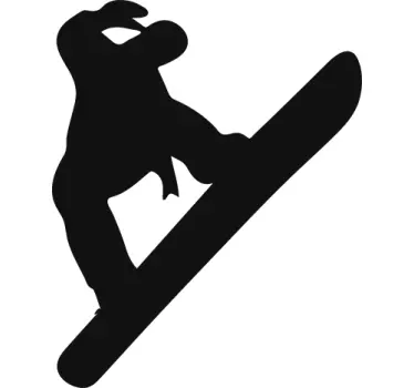 Adesivo silhouette  snowboard - TenStickers