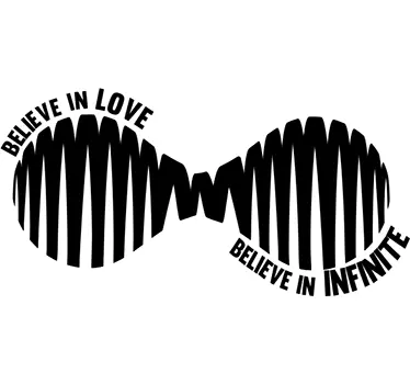 Adesivo simbolo infinito believe - TenStickers