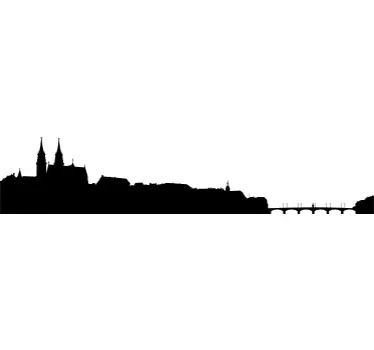 Adesivo skyline Basilea - TenStickers