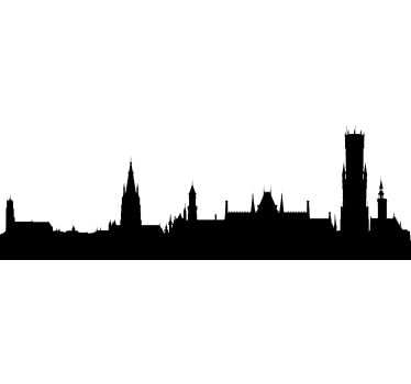 Adesivo skyline Bruges - TenStickers