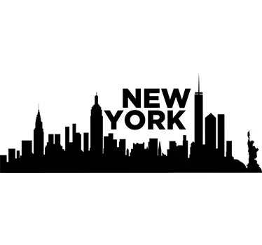 Adesivo skyline New York - TenStickers