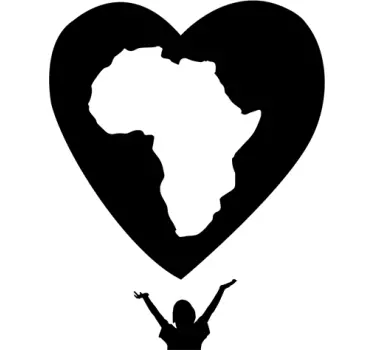 Adesivo solidale amore Africa - TenStickers
