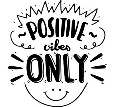 Adesivo solo vibrazioni positive - TenStickers