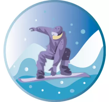 Adesivo sport estremo avventura sullo snowboard - TenStickers