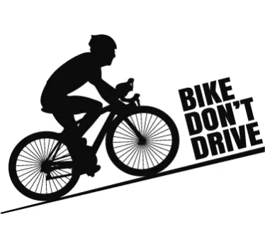 Adesivo sport estremo silhouette ciclista - TenStickers