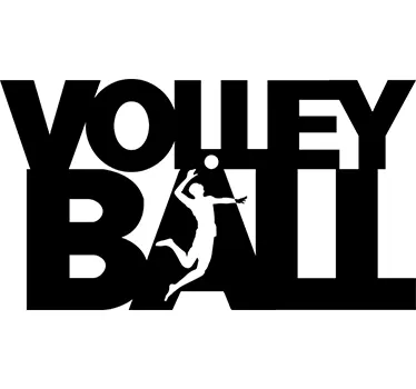 Adesivo sportivo Volley Ball - TenStickers