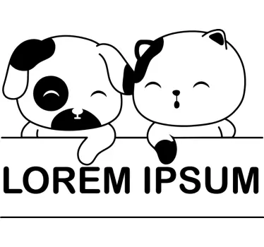 Adesivo vetrine veterinario - TenStickers
