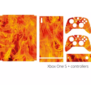 Adesivo xbox skin infuocata - TenStickers