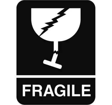 Etichette adesive pacchi FRAGILE - TenStickers