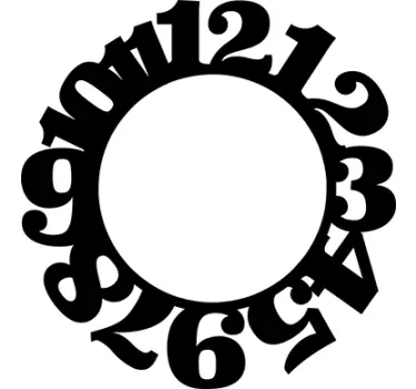 Numeri adesivi orologio décor - TenStickers