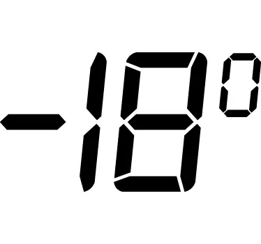 Numeri adesivi temperatura freezer - TenStickers