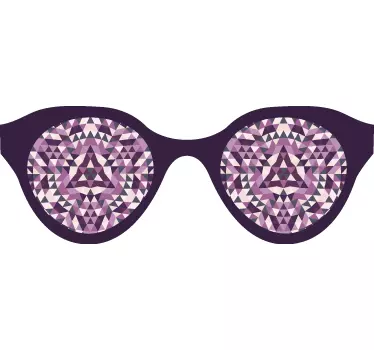 Occhiali adesivi psichedelici - TenStickers