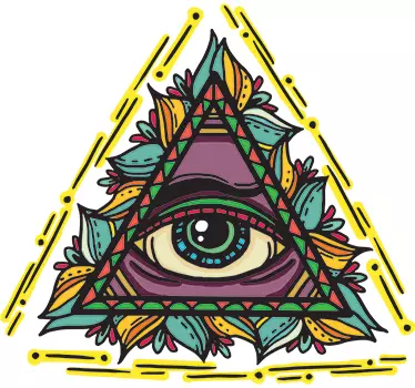 Occhio di dio adesivo stile tatuaggio - TenStickers