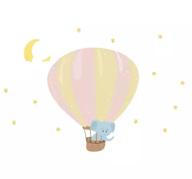 Palloncino elefante illustrazione sticker - TenStickers