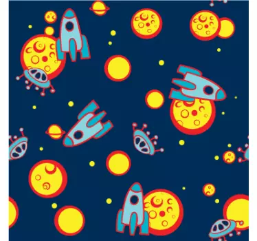 Pellicola adesiva cameretta cosmo - TenStickers