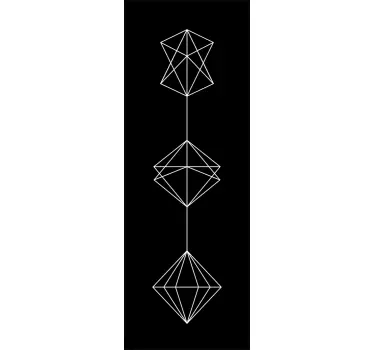 Adesivo per box doccia geometrica - TenStickers