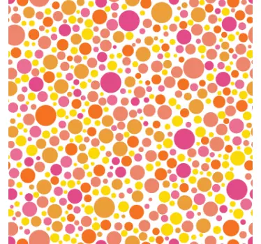 Pellicola adesiva pois colori caldi - TenStickers