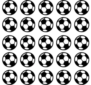 Set di sticker palloni da calcio - TenStickers