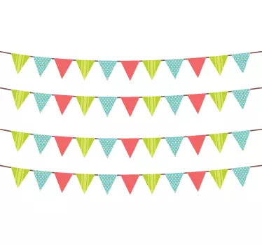 Set di stickers bandierine triangolari - TenStickers