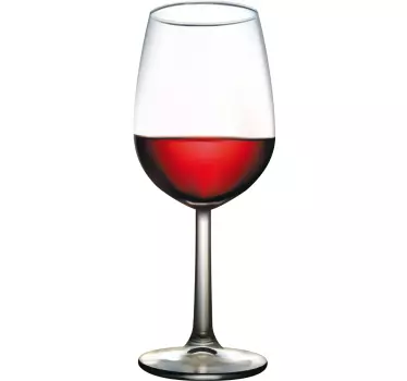 Adesivo 3D calice di vino - TenStickers