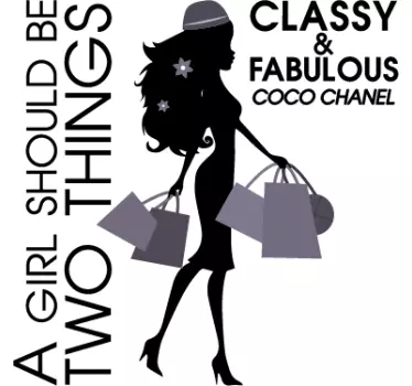 Adesivo muro classy girl - TenStickers