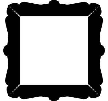 Adesivo muro cornice quadro classico - TenStickers